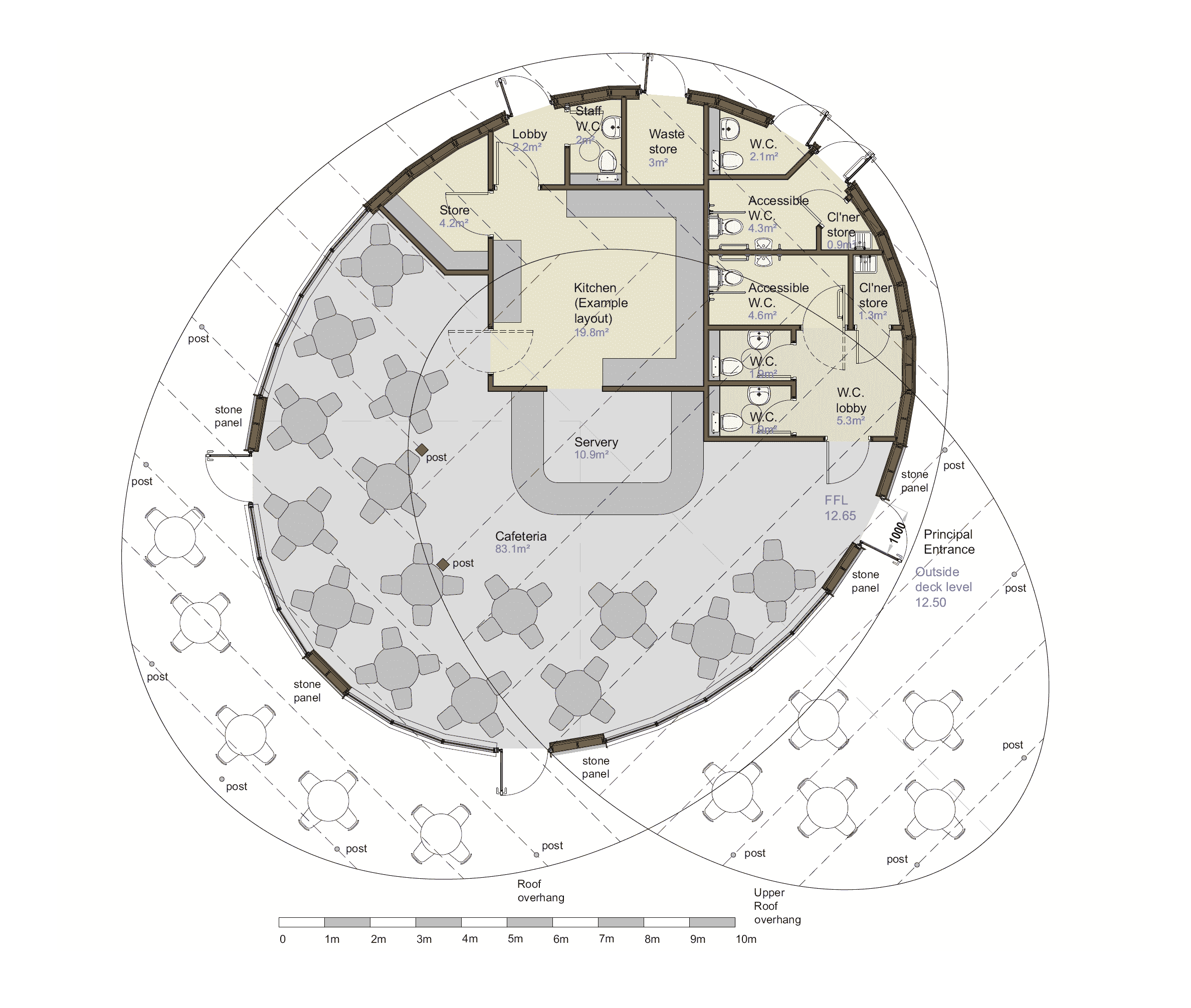 Pavilion example layout plan